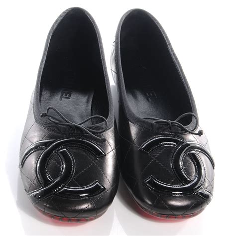 chanel ballet shoes sale|chanel quilted flat shoes.